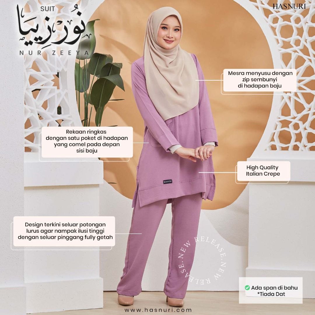 Suit Nur Zeeya - Orange
