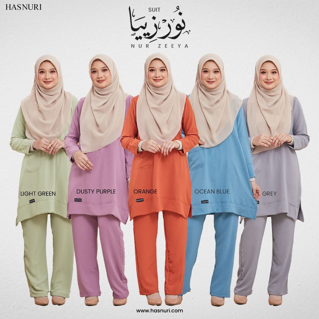 Suit Nur Zeeya - Orange
