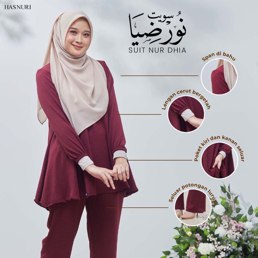 Suit Nur Dhia - Mustard