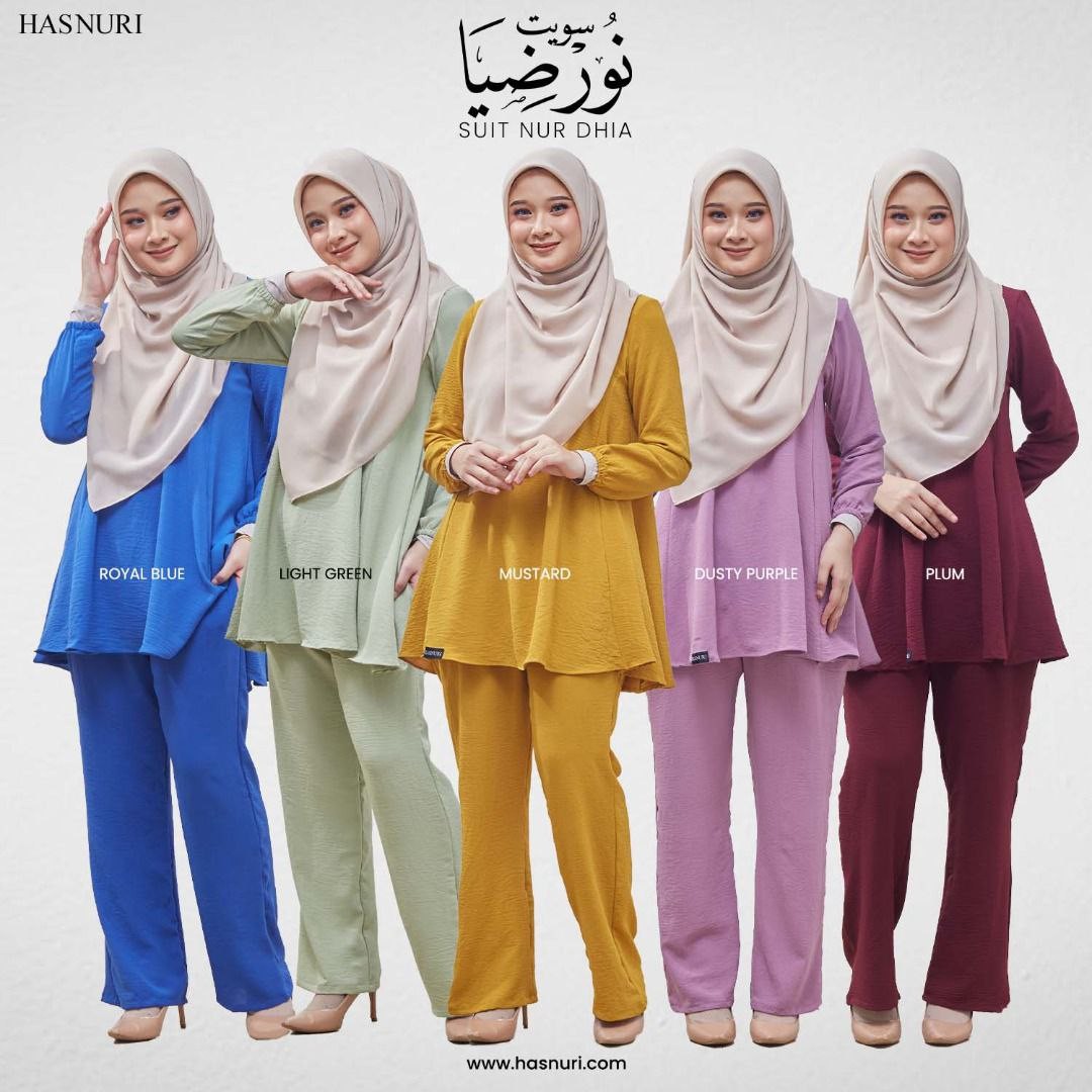 Suit Nur Dhia - Mustard