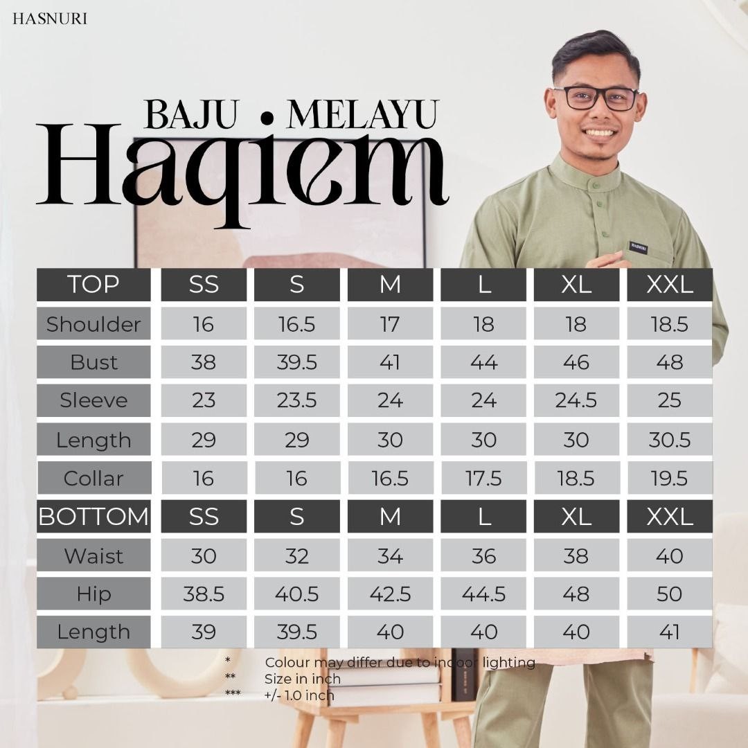 Baju Melayu Haqiem - Turkish Blue