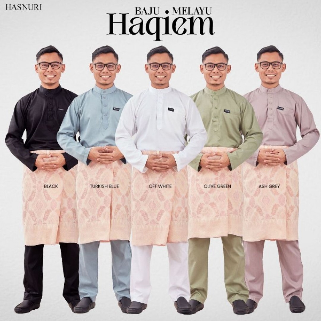 Baju Melayu Haqiem - Turkish Blue