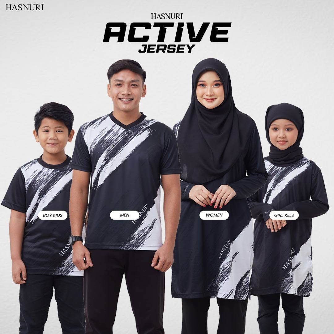 Hasnuri Active Jersey Boy Kids - Multicolour