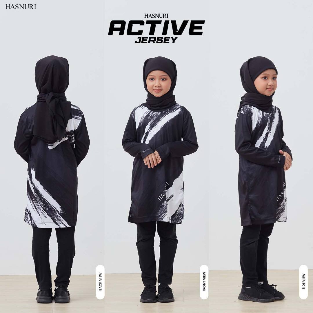 Hasnuri Active Jersey Girl Kids - Multicolour