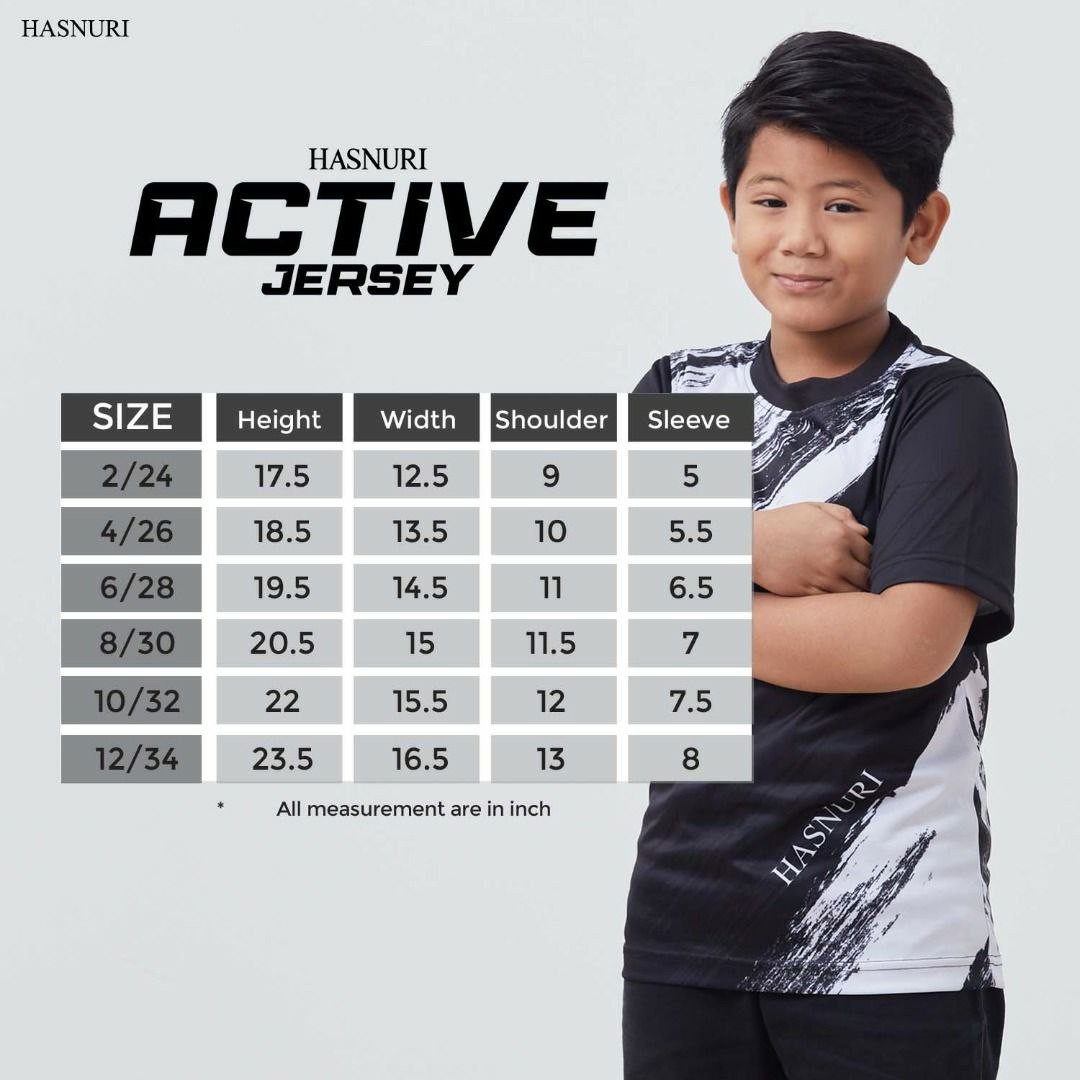 Hasnuri Active Jersey Boy Kids - Multicolour