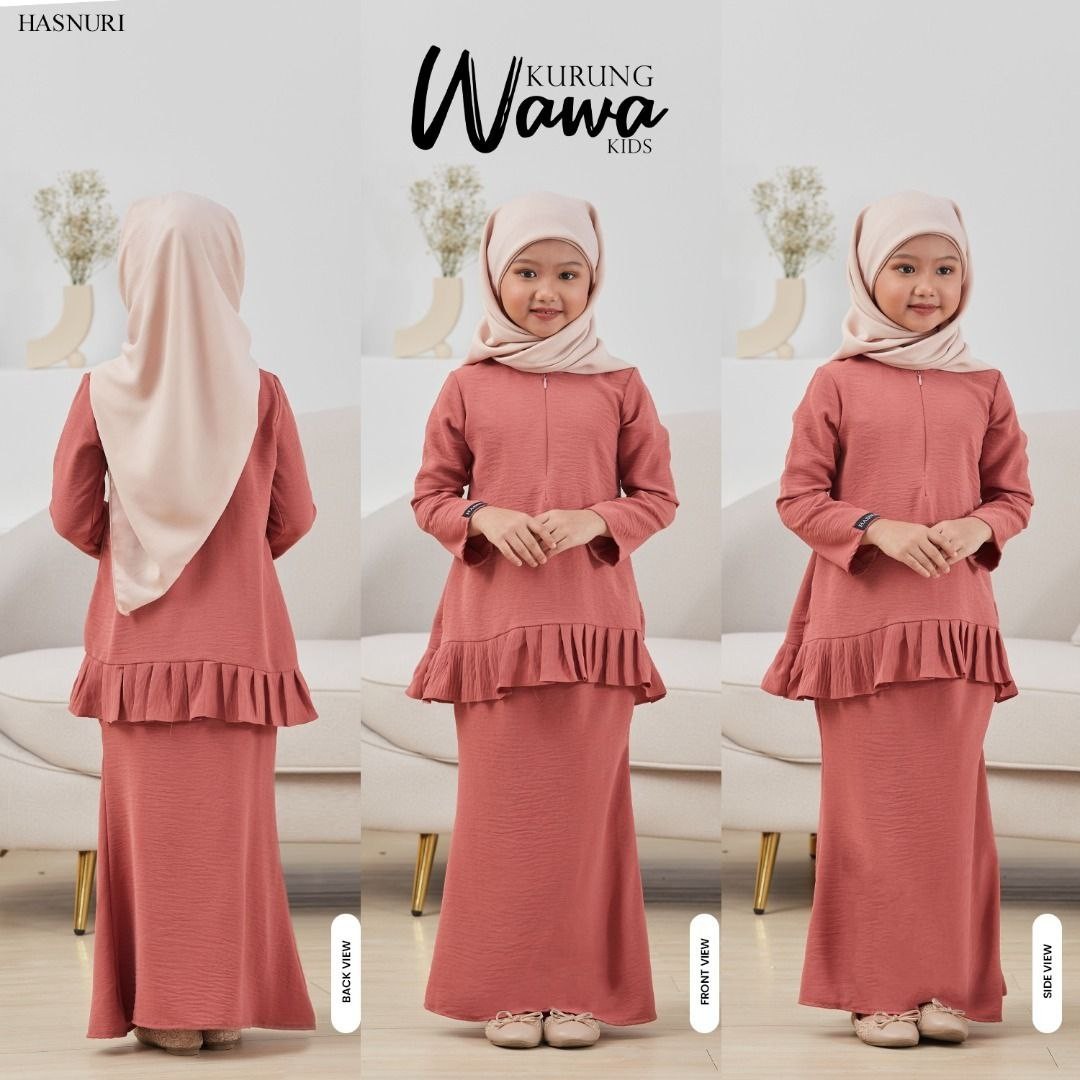 Kurung Wawa Kids - Gold