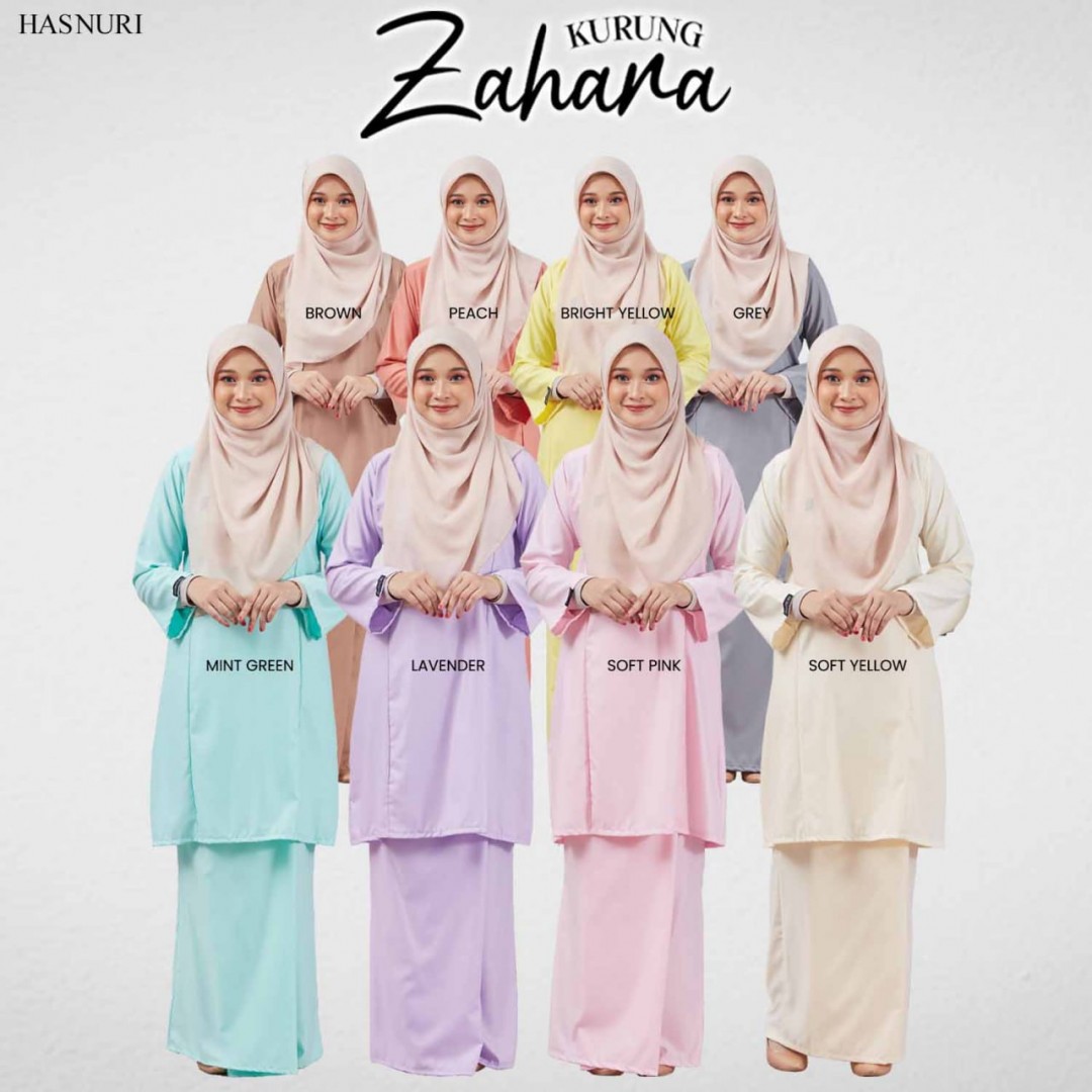 Kurung Zahara - Soft Yellow