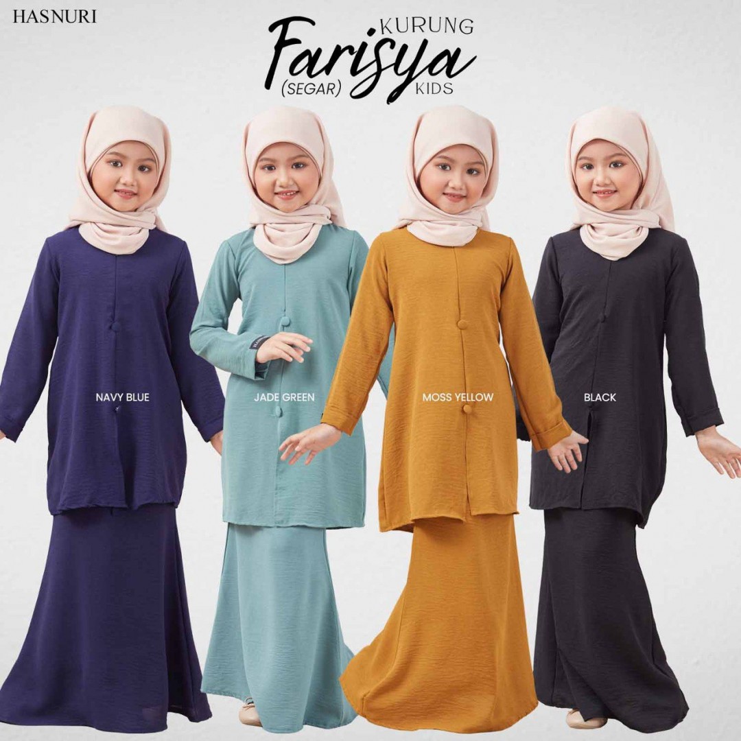 Kurung Farisya Kids - Jade Green