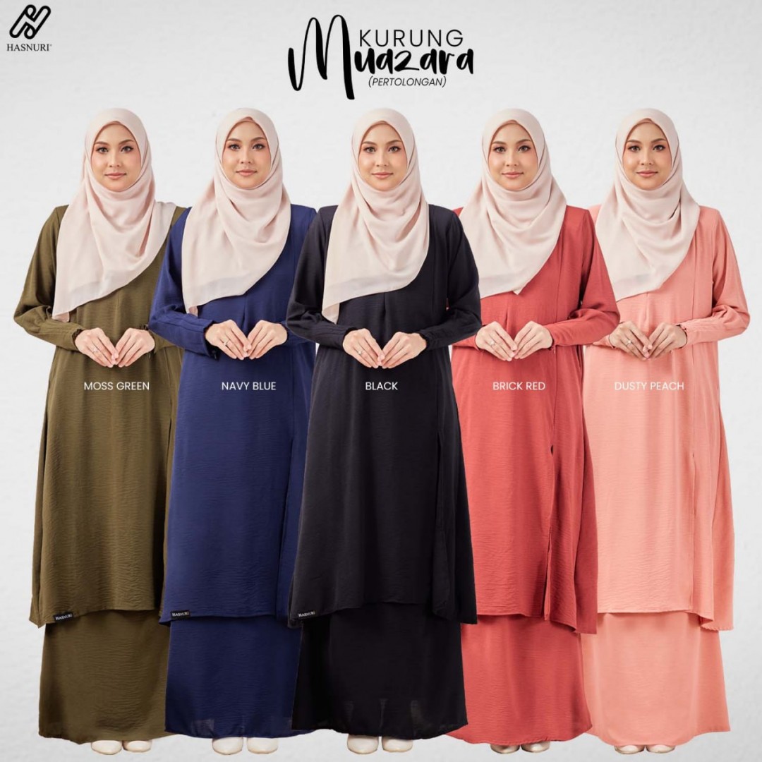 Kurung Muazara - Dusty Peach