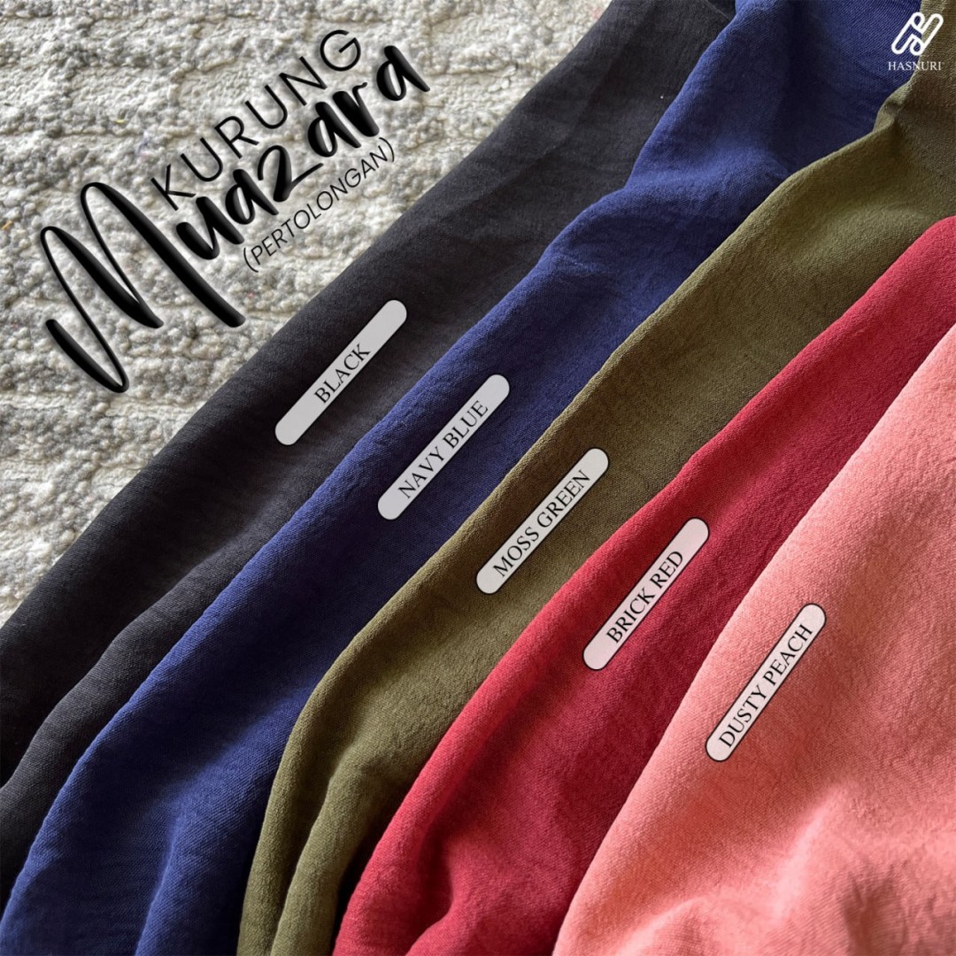Kurung Muazara - Navy Blue