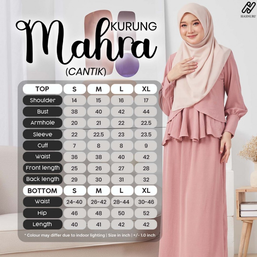 Kurung Mahra - Dark Purple