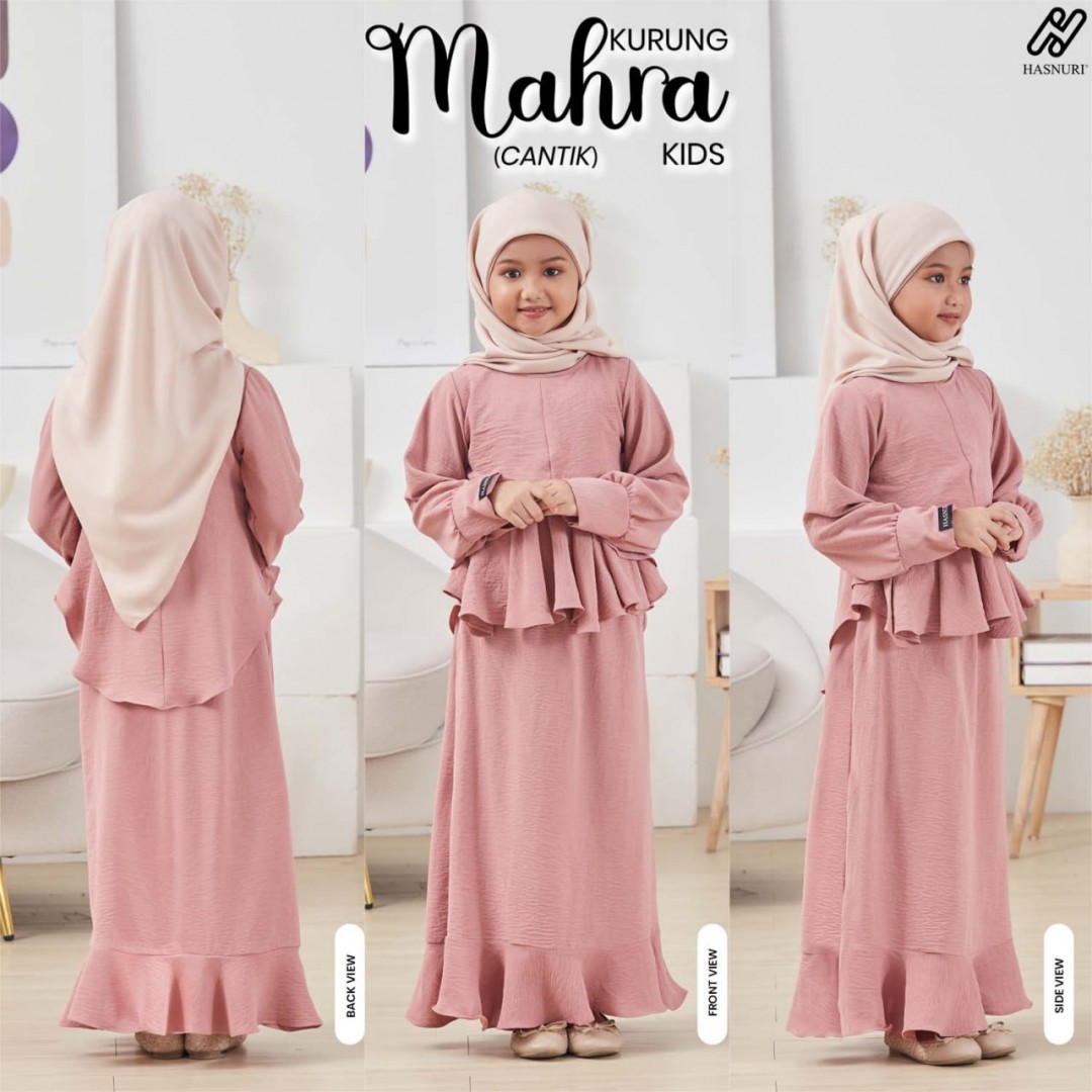 Kurung Mahra Kids - Lavender