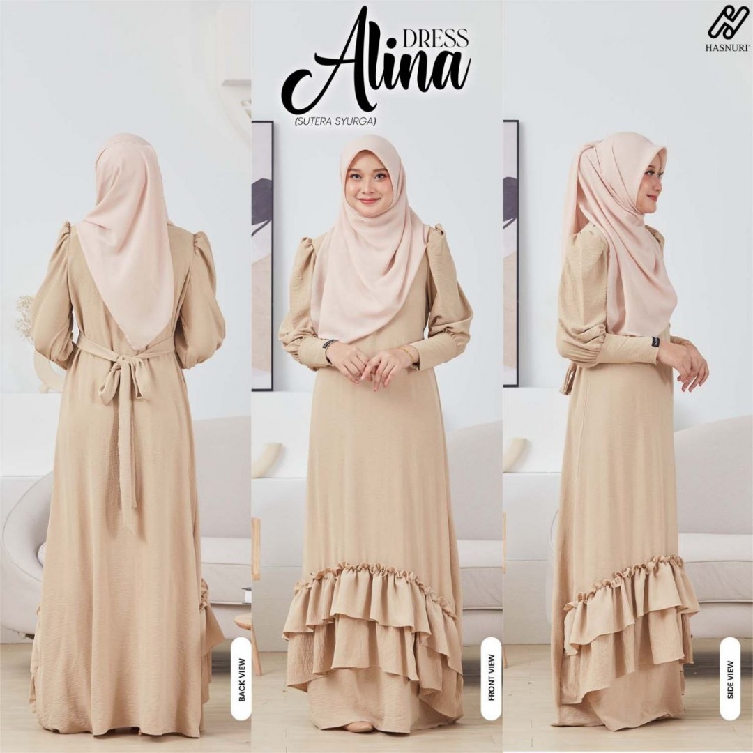 Dress Alina - Dark Belacan