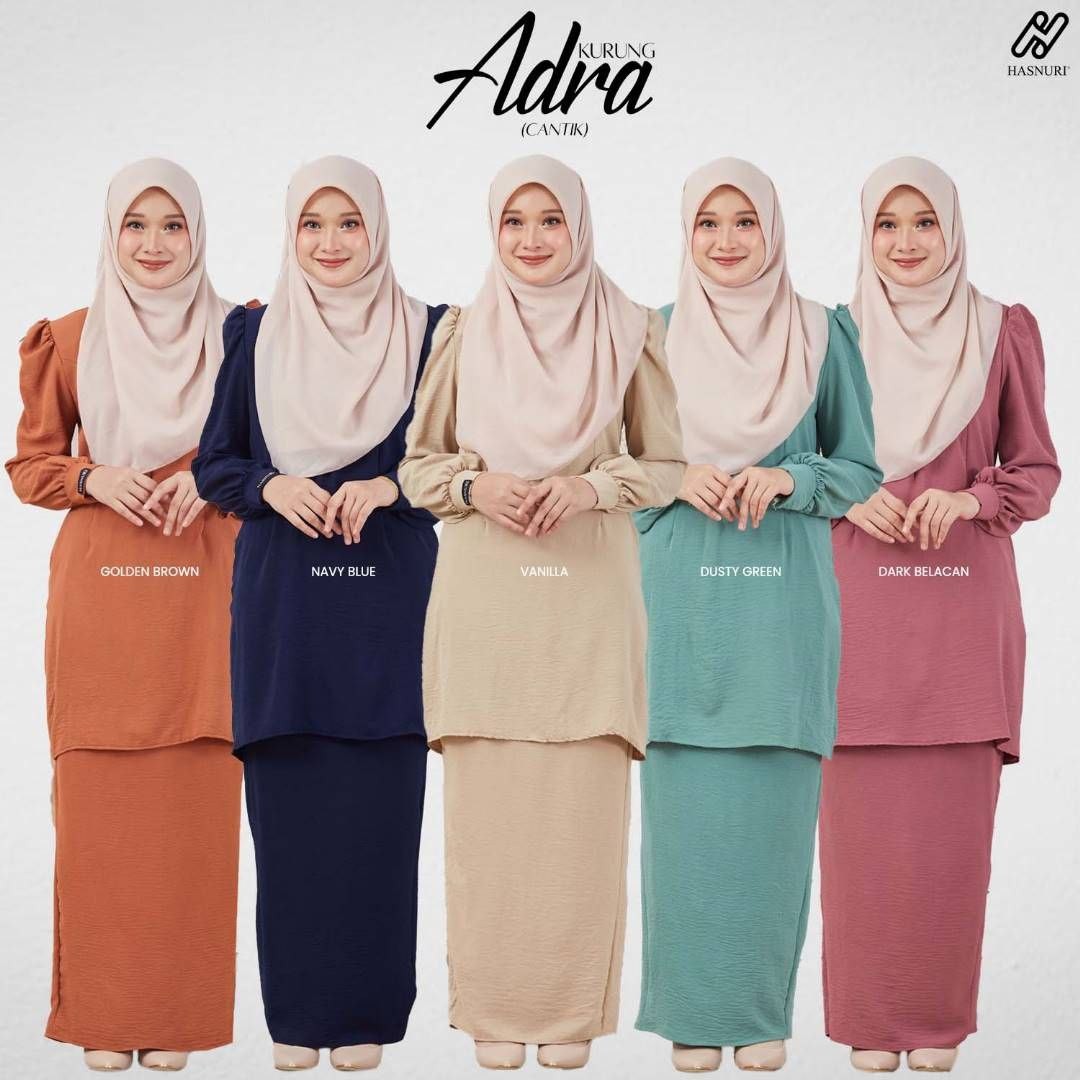 Kurung Adra - Dusty Green