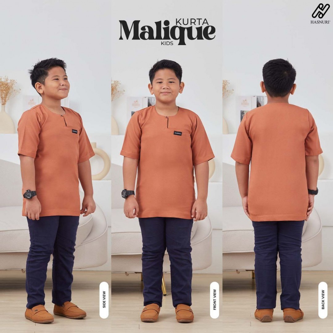 Kurta Malique Kids - Golden Brown