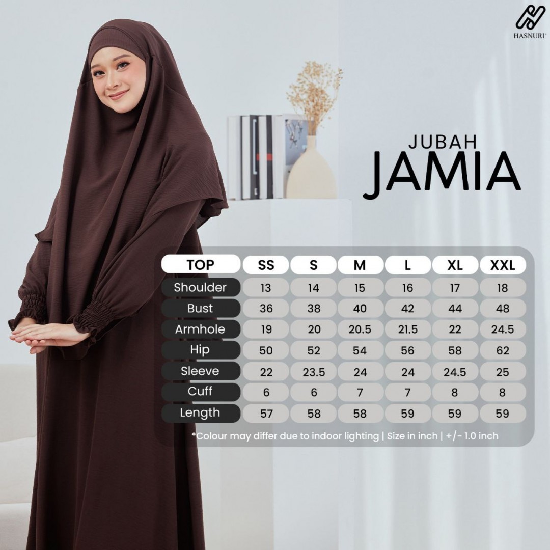 Jubah Jamia - Dark Choc