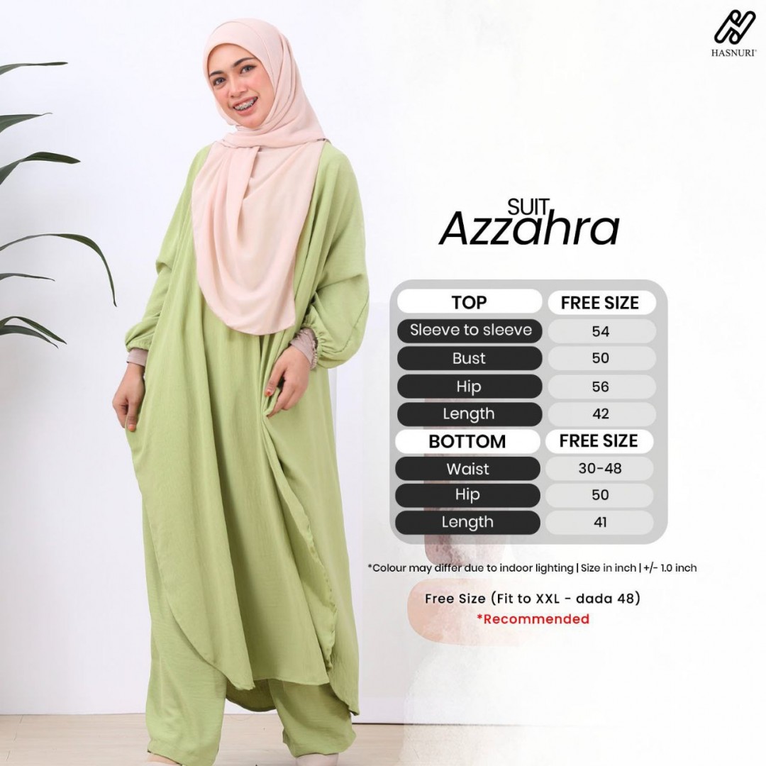 Suit Azzahra - Olive Green