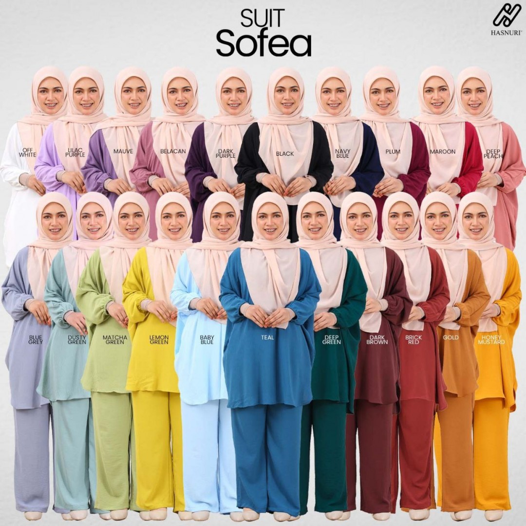 Suit Sofea - Baby Blue