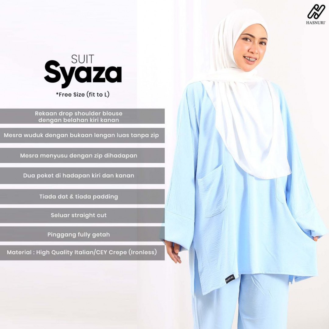 Suit Syaza - Baby Blue