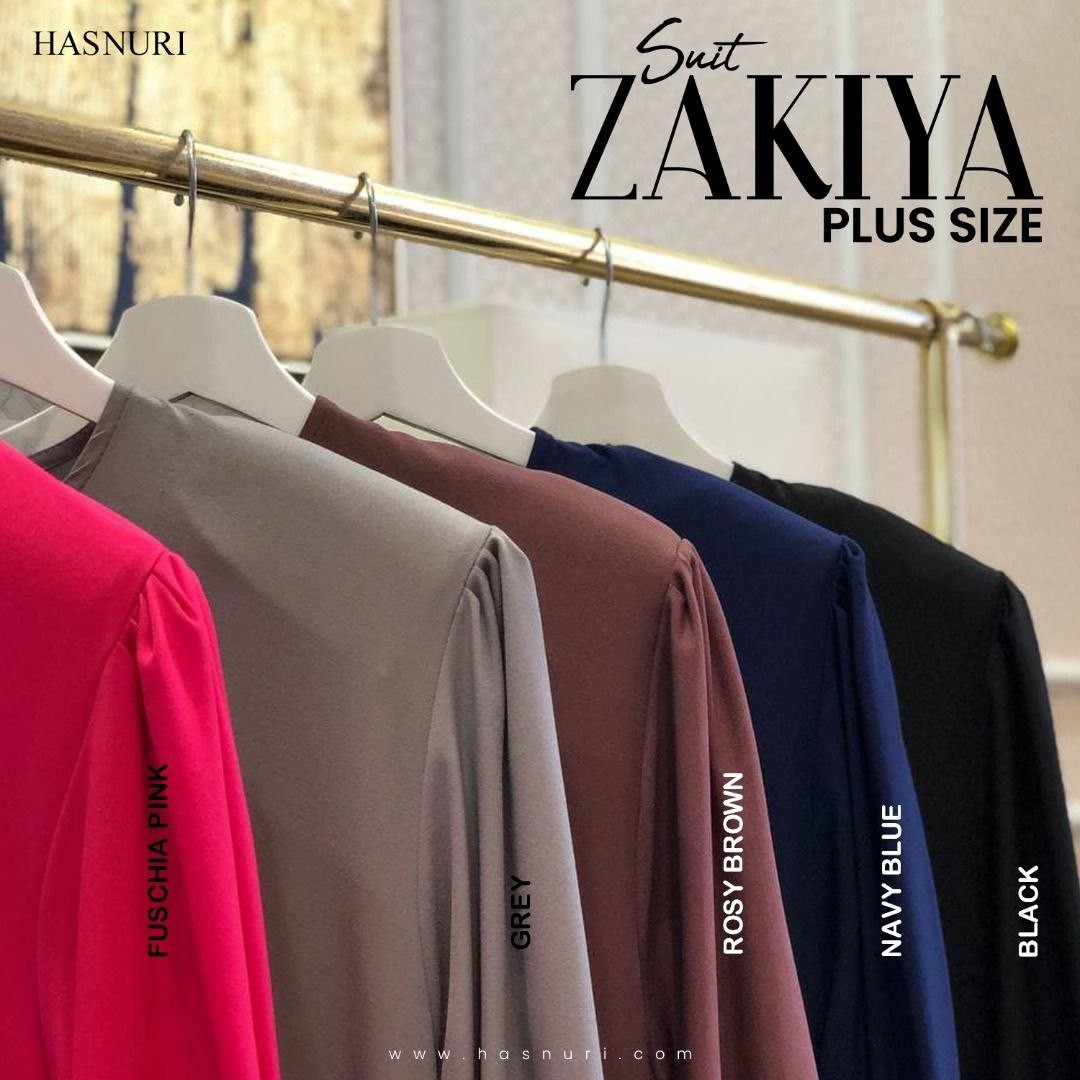 Suit Zakiya Plus Size - Fuschia Pink