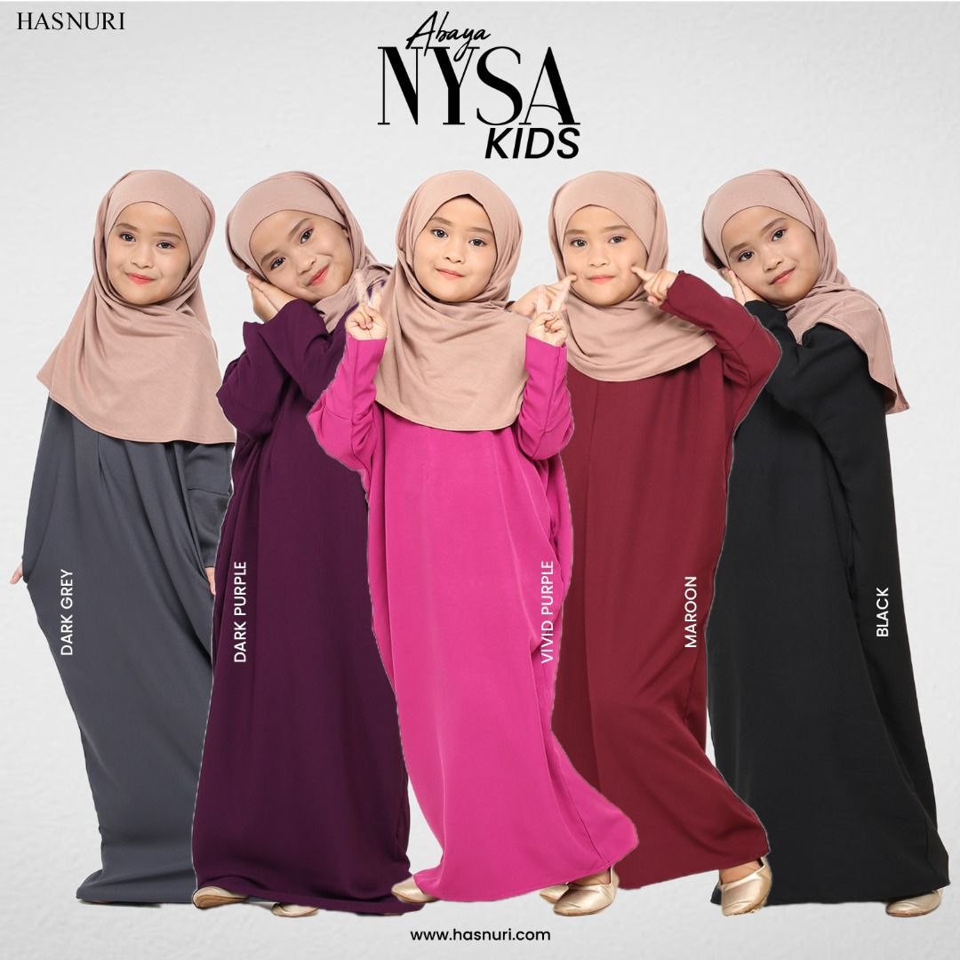 Abaya Nysa Kids - Black