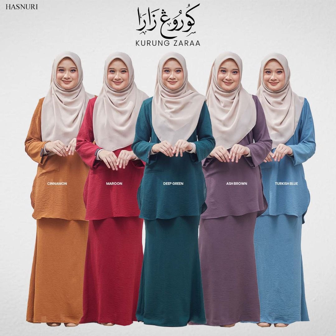 Kurung Zaraa - Maroon