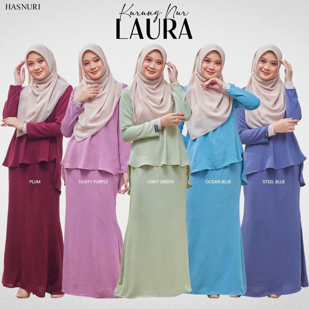 Kurung Nur Laura - Dusty Purple