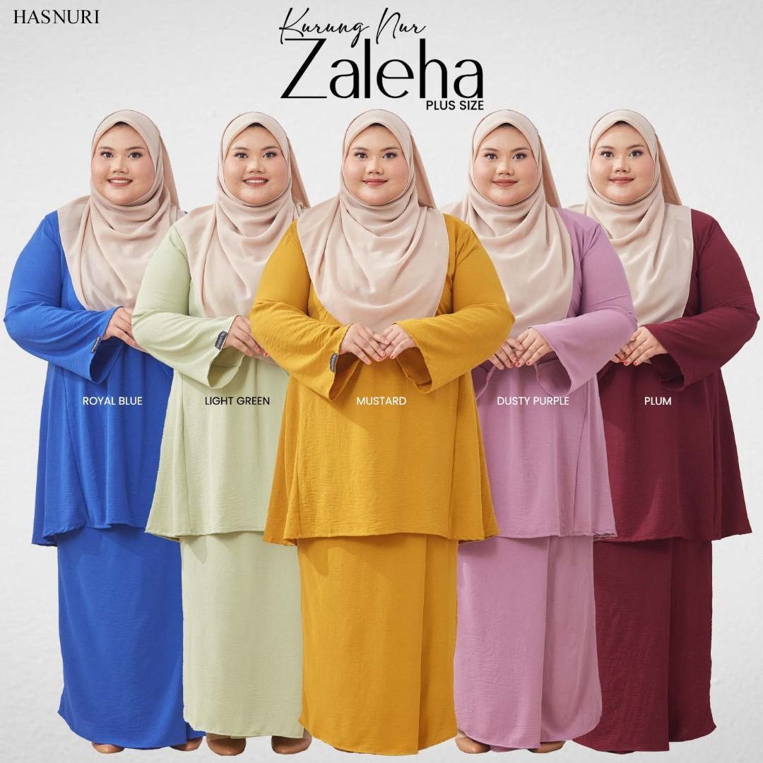 Kurung Nur Zaleha Plus Size - Dusty Purple