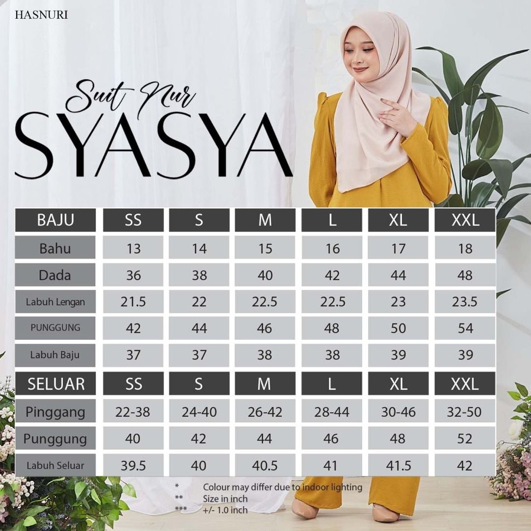 Suit Nur Syasya - Mustard