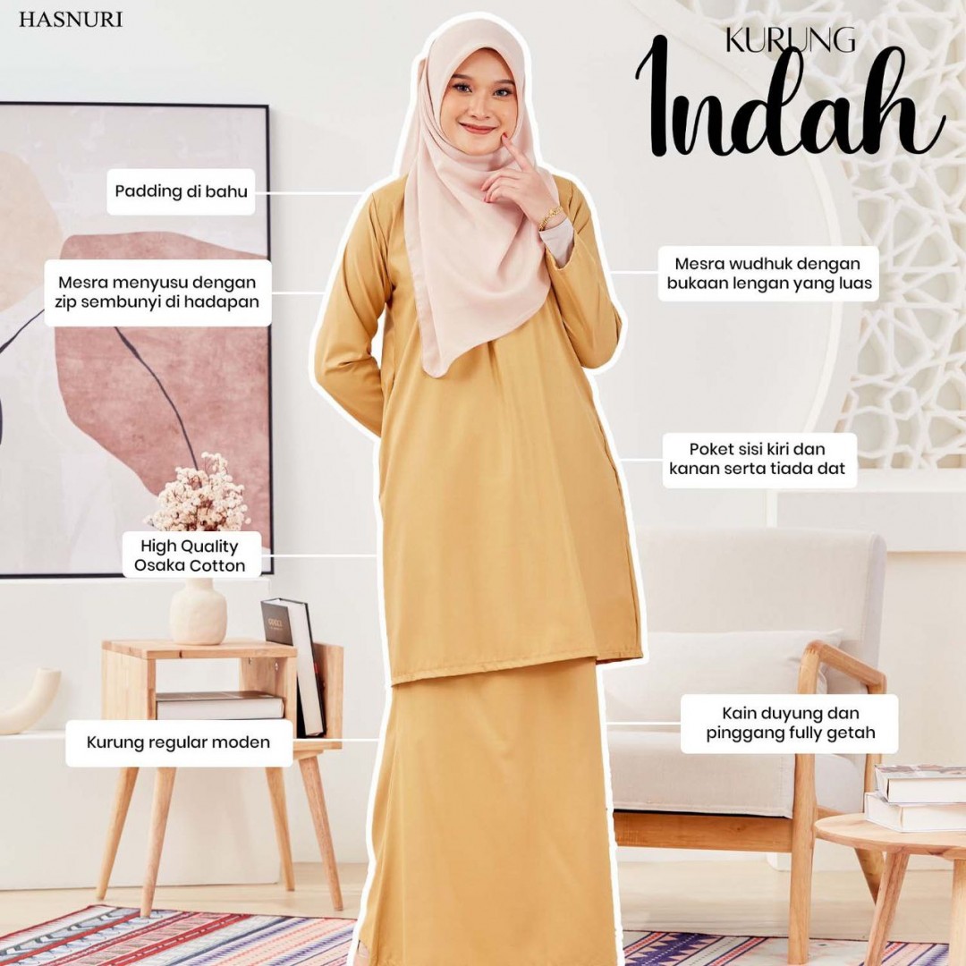 Kurung Indah - Peacock Green