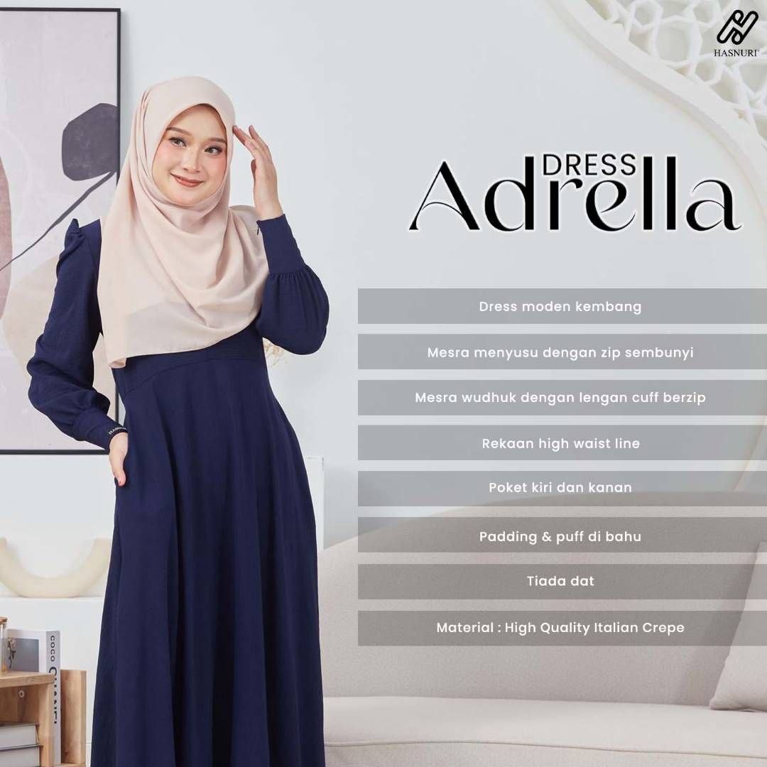 Dress Adrella - Dusty Green
