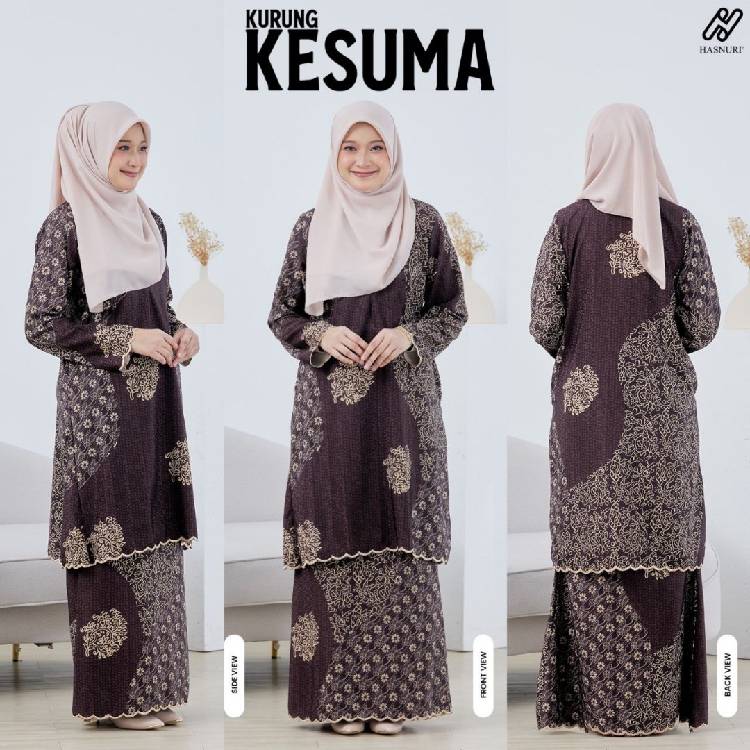Kurung Kesuma - Maroon