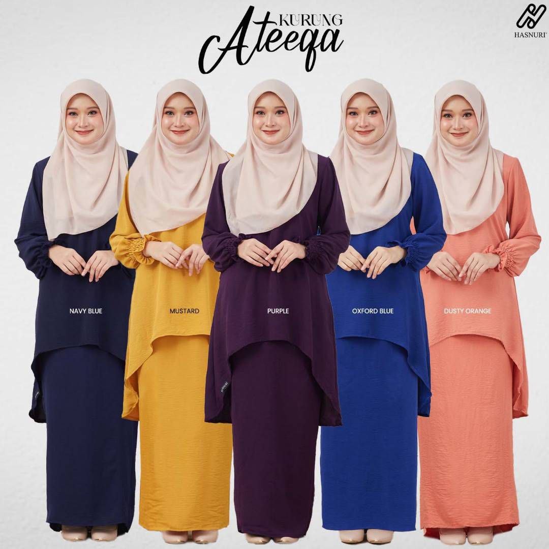 Kurung Ateeqa - Dusty Orange