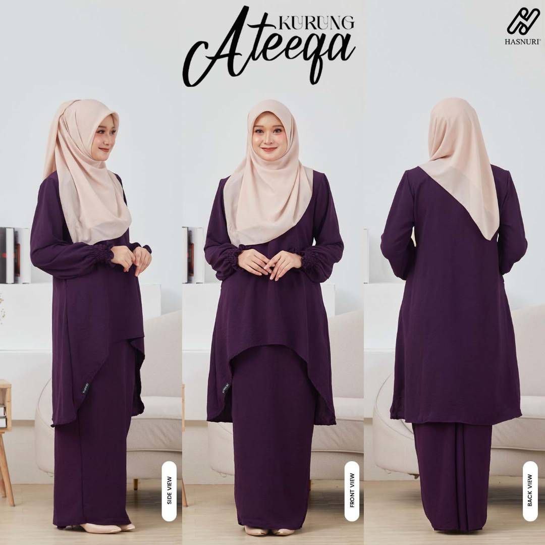 Kurung Ateeqa - Dusty Orange