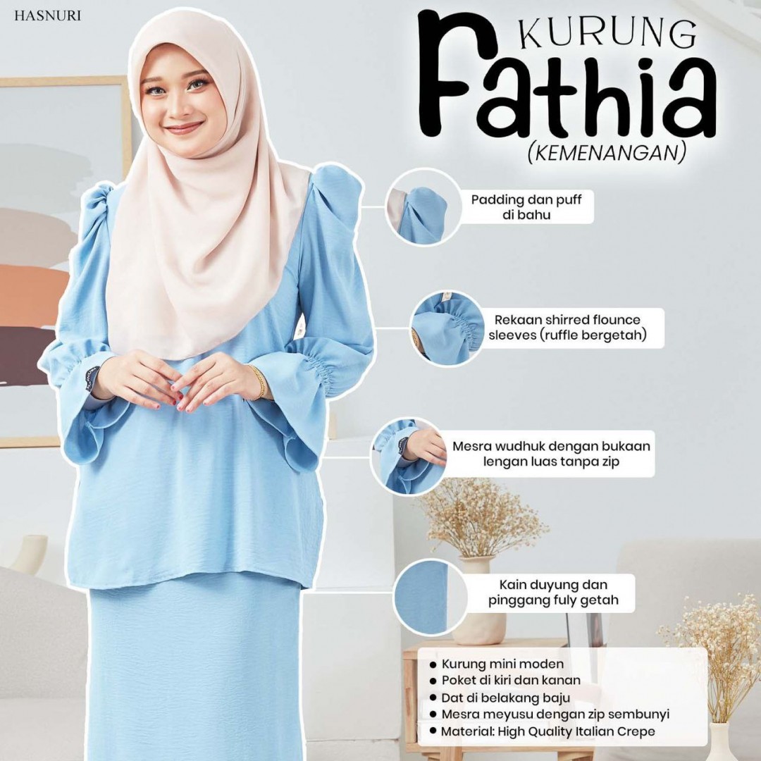 Kurung Fathia - Butter Yellow