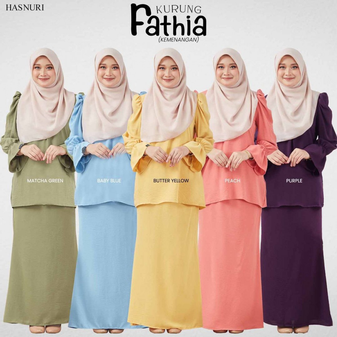 Kurung Fathia - Peach