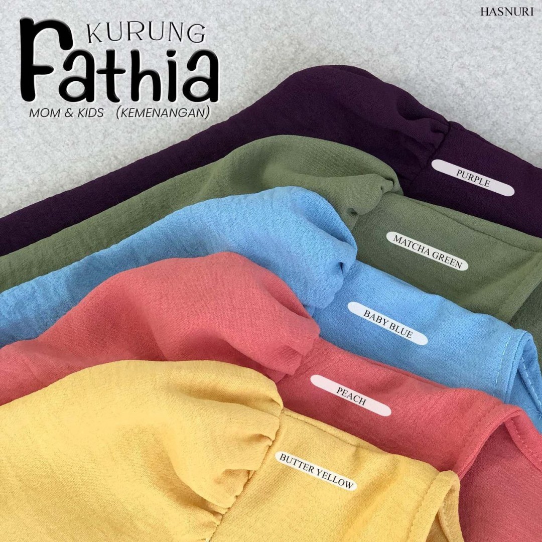 Kurung Fathia Kids - Matcha Green