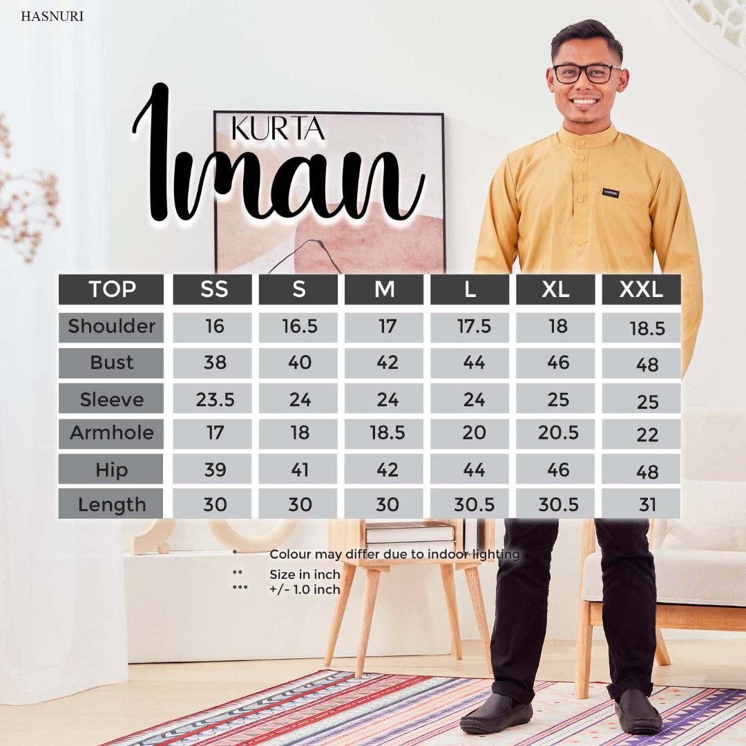 Kurta Iman - Mustard Yellow
