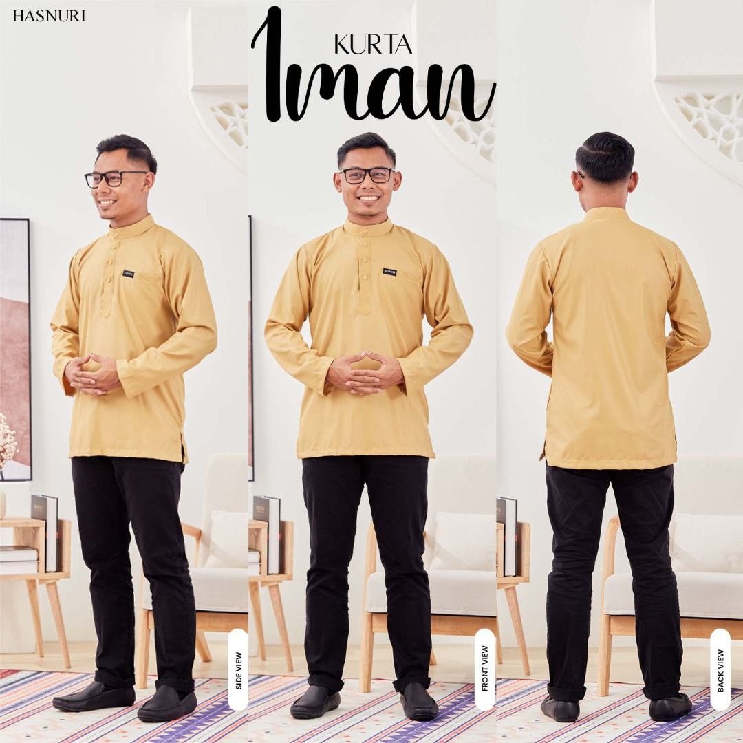 Kurta Iman - Mustard Yellow