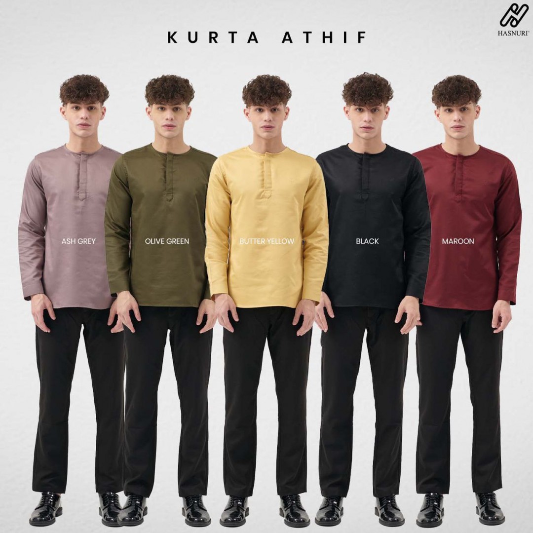 Kurta Athif - Ash Grey