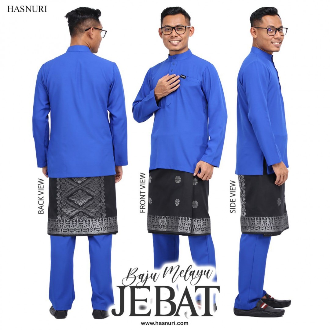 Baju Melayu Jebat - Royal Blue