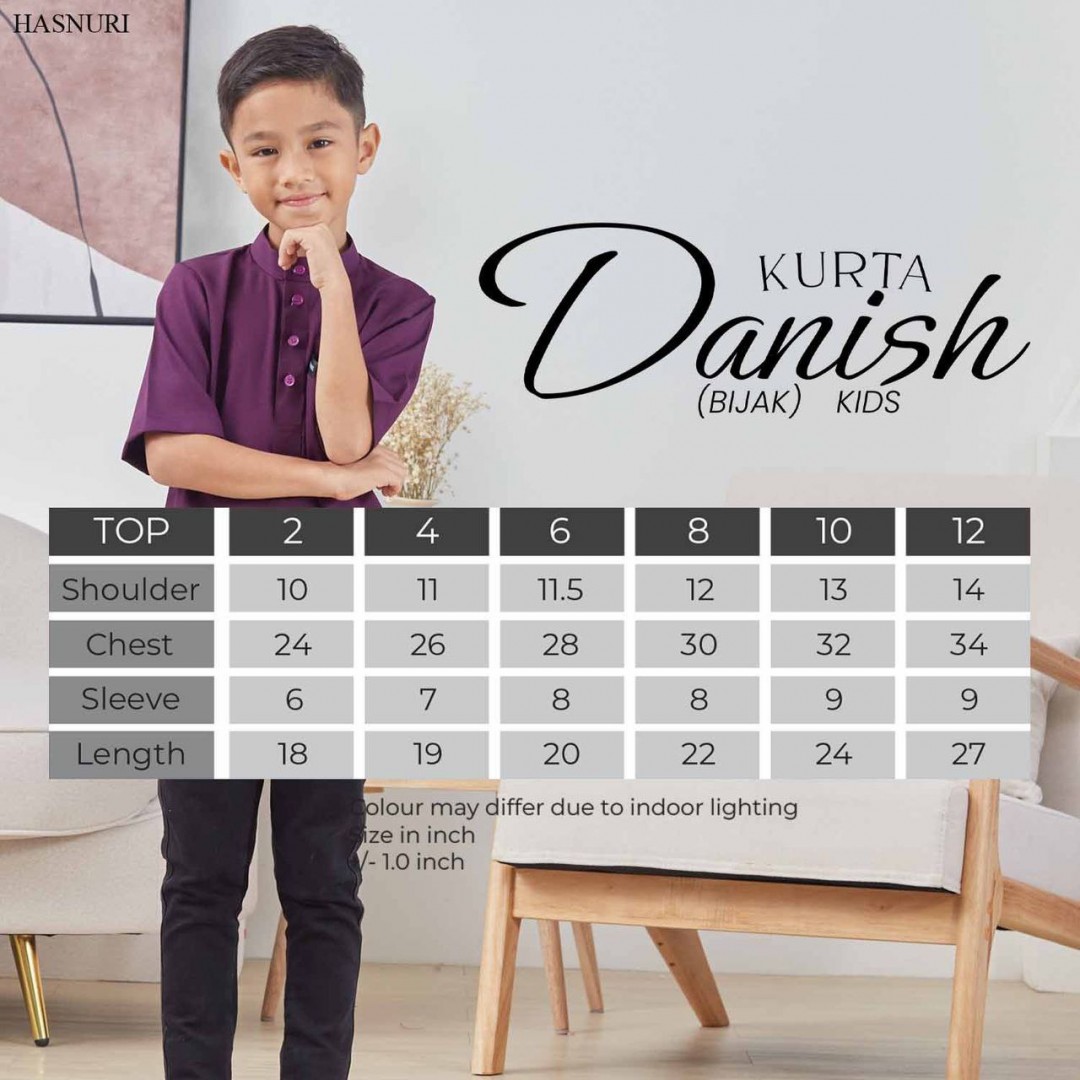 Kurta Danish Kids - Mustard