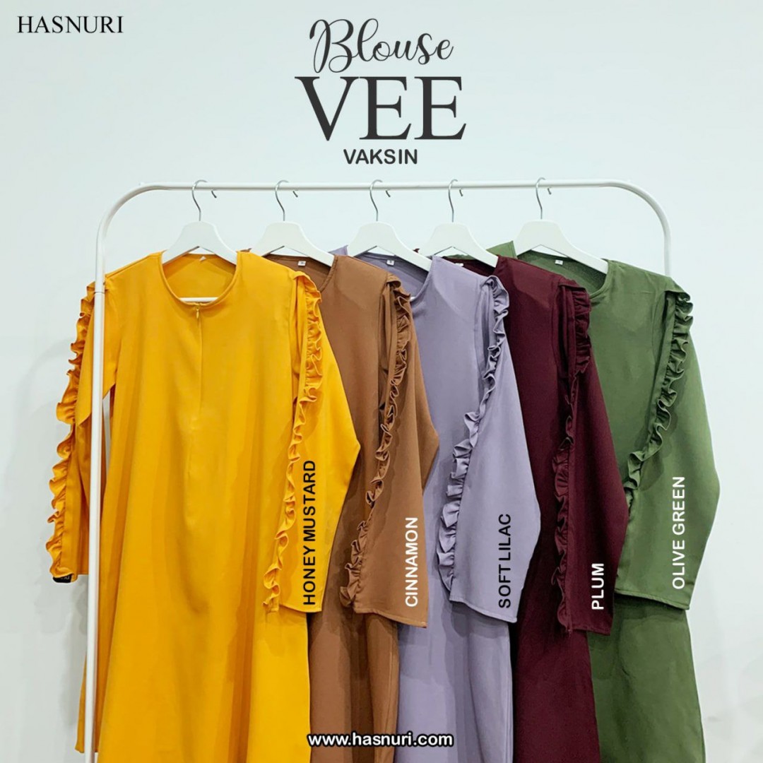 Blouse Vee Plus Size - Honey Mustard