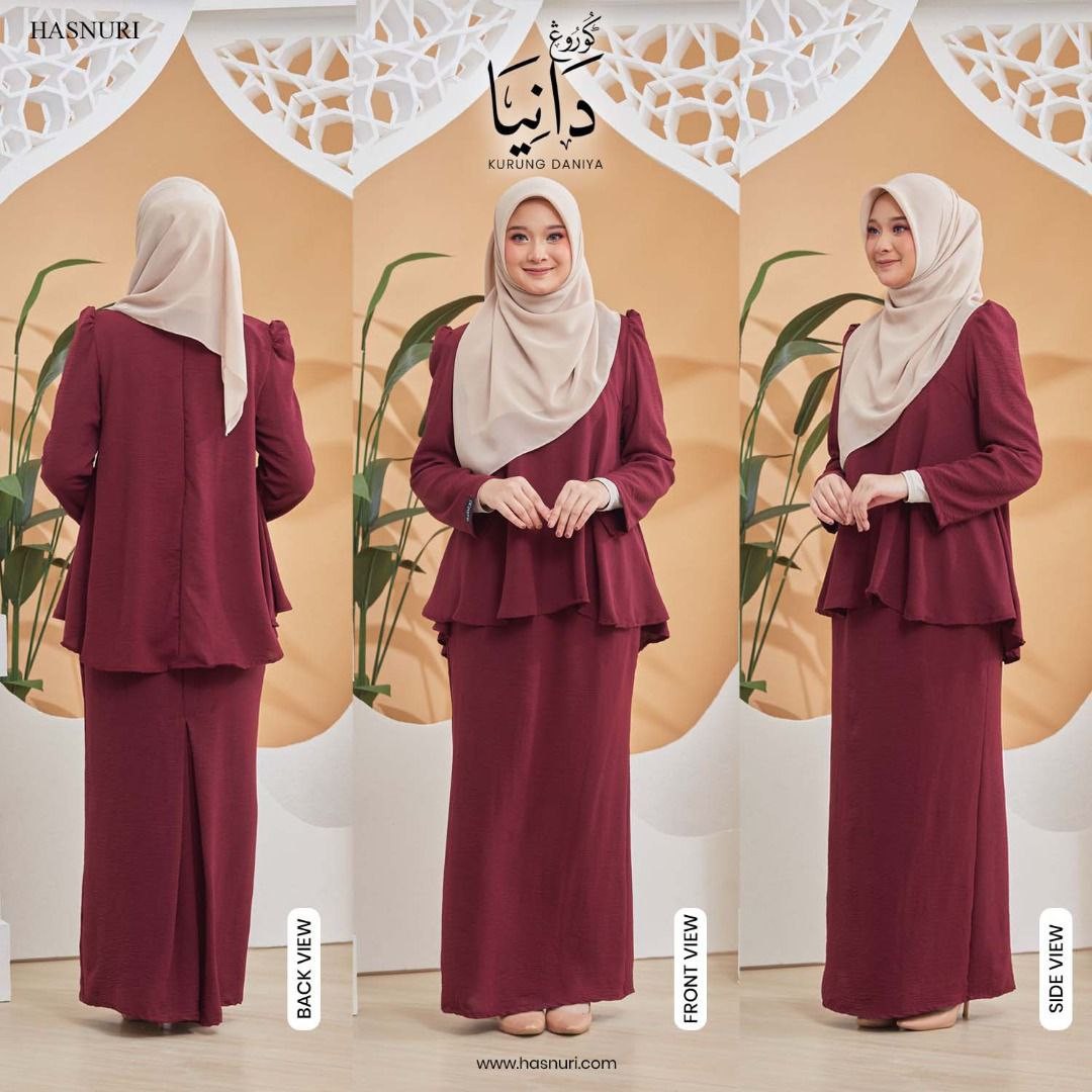 Kurung Daniya - Plum