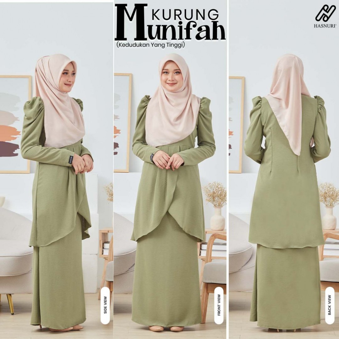 Kurung Munifah - Peach