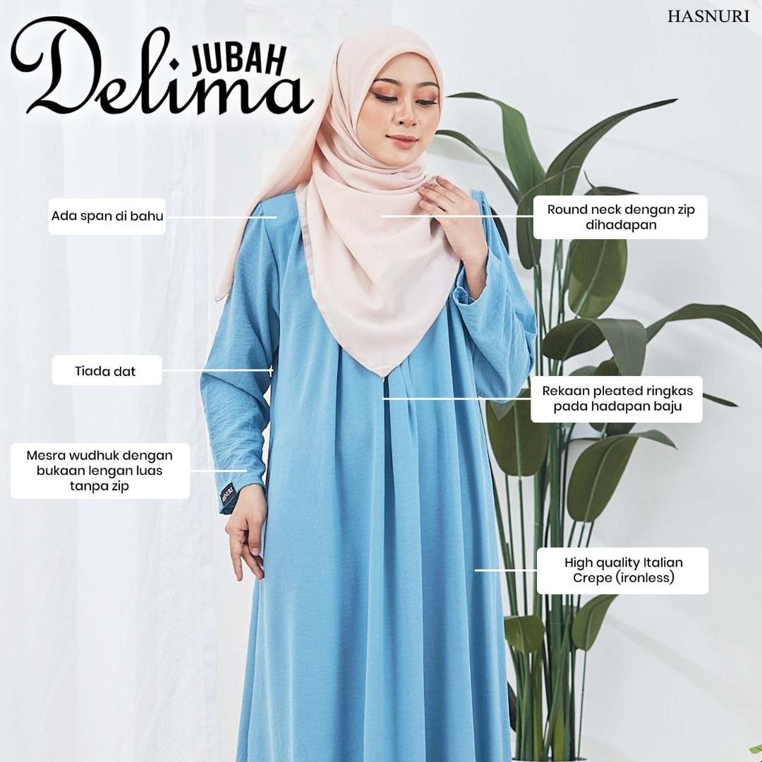 Jubah Delima - Orange