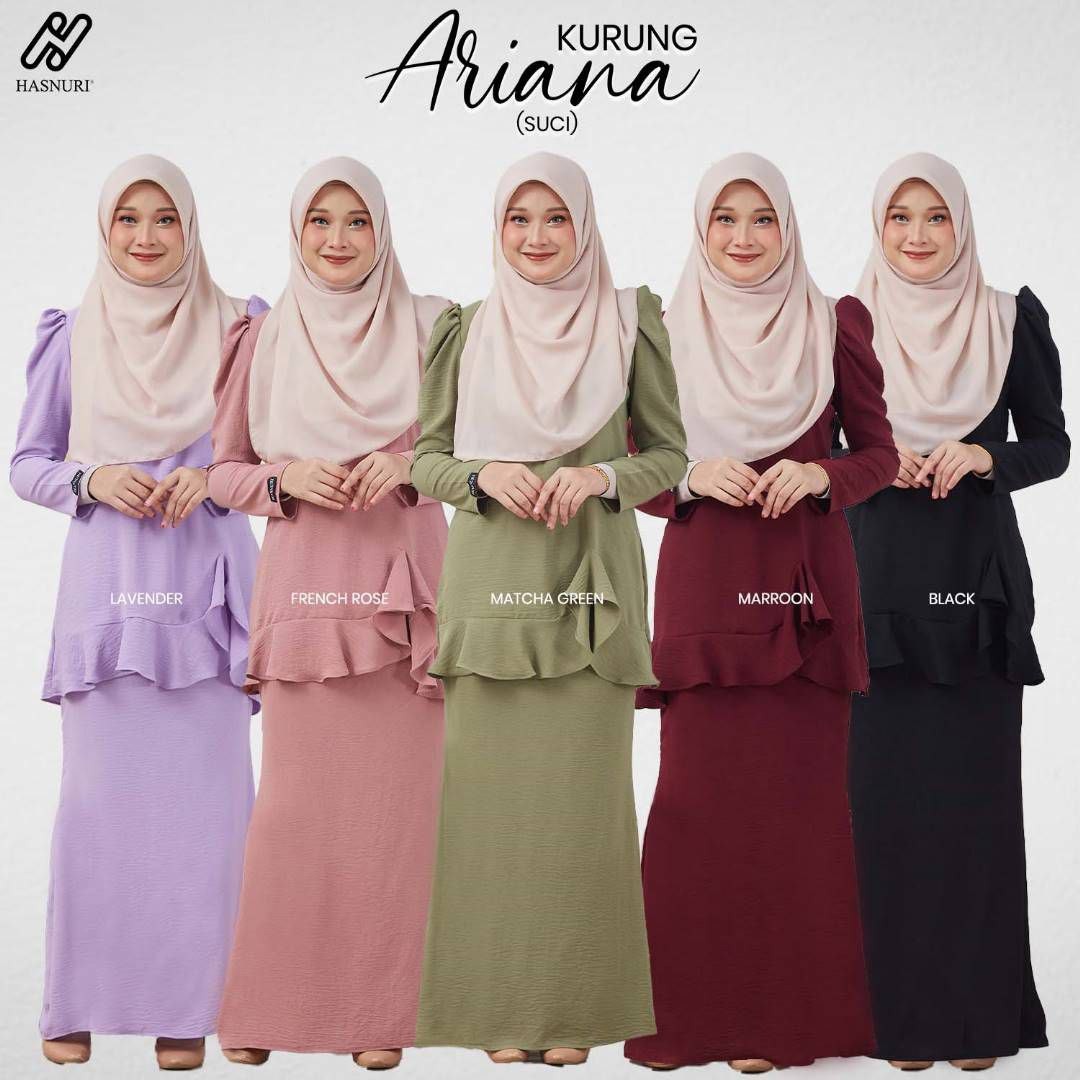 Kurung Ariana - Matcha Green