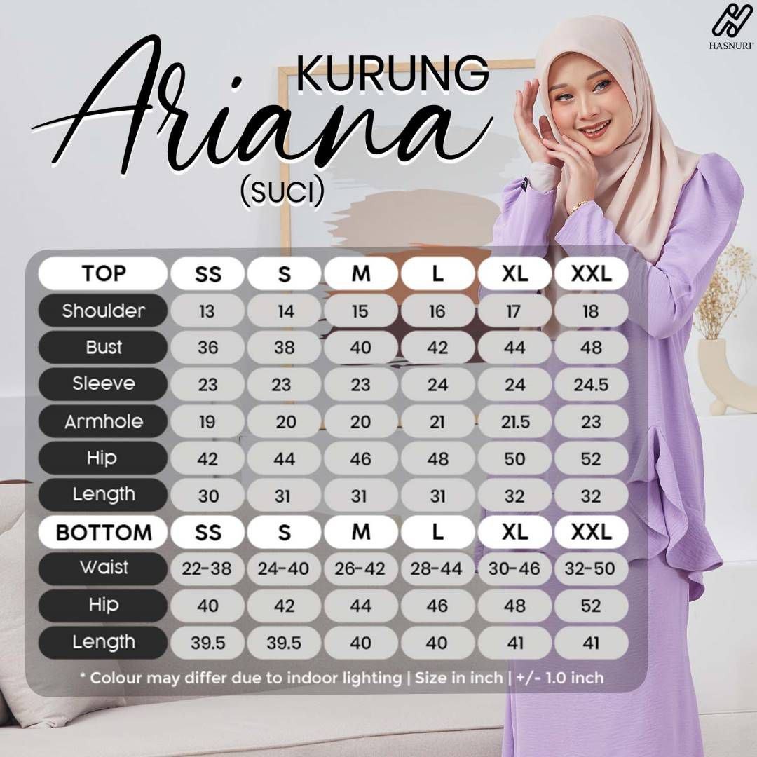 Kurung Ariana - Matcha Green