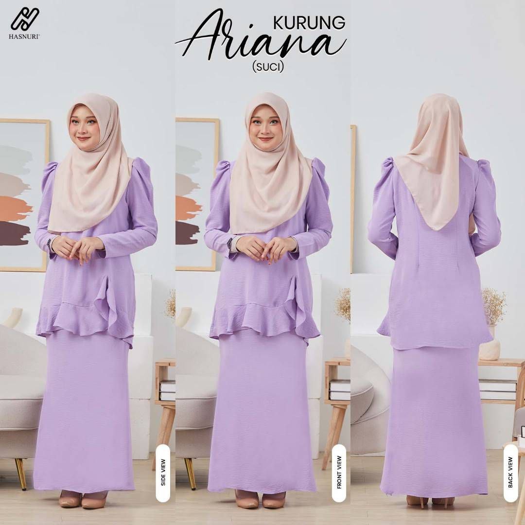 Kurung Ariana - Matcha Green