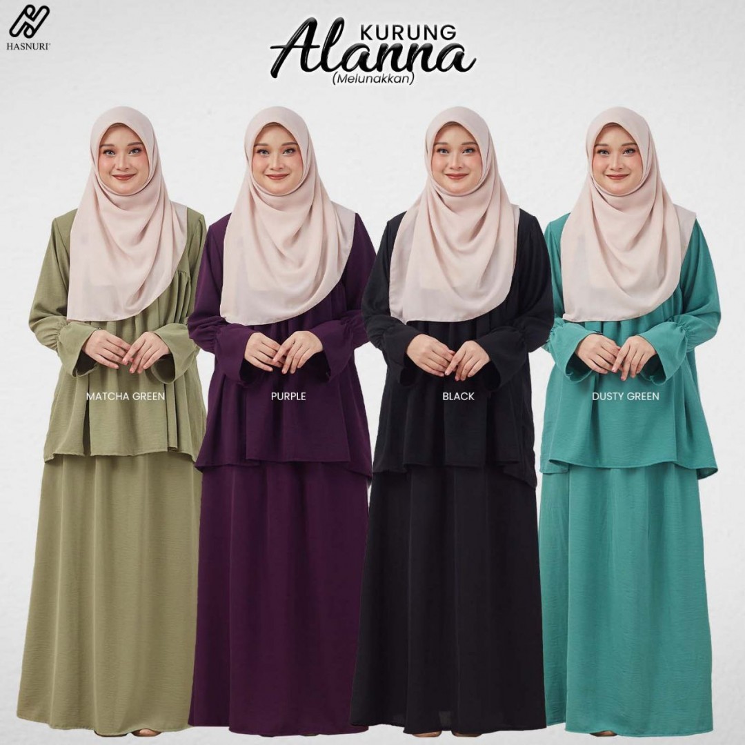 Kurung Alanna - Matcha Green